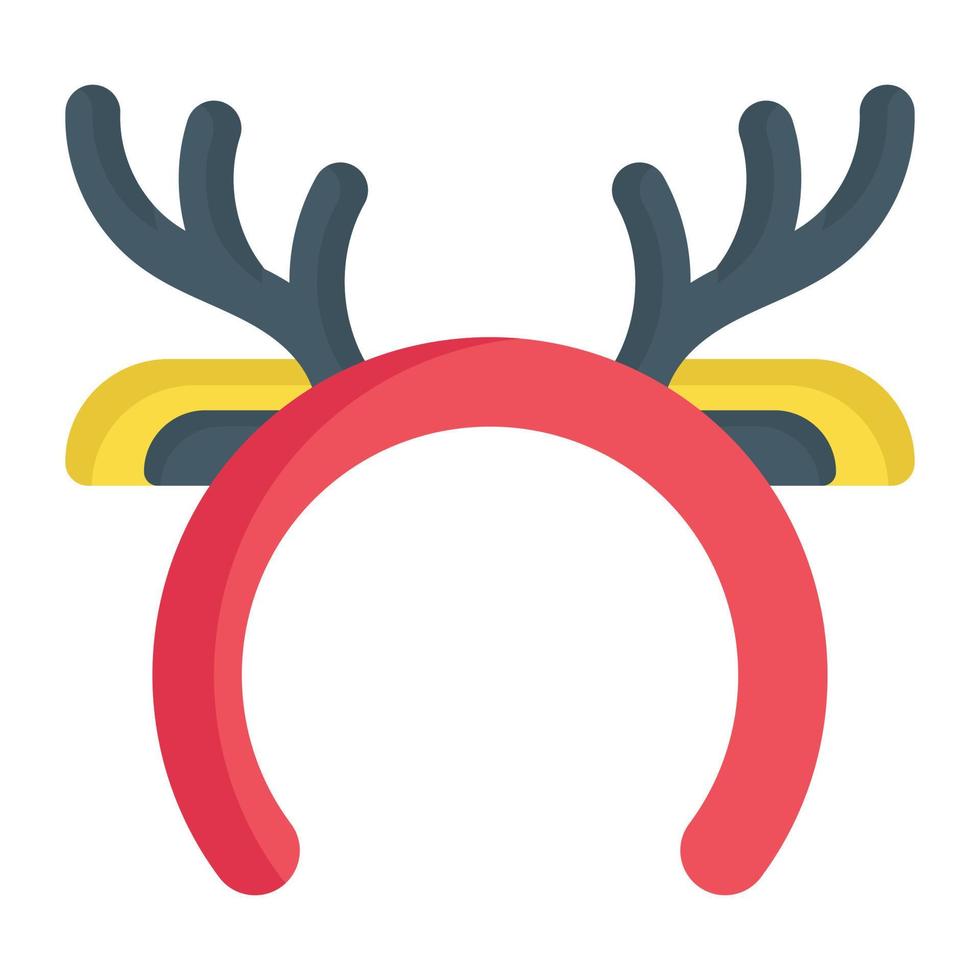 Reindeer headband vector icon in trendy style