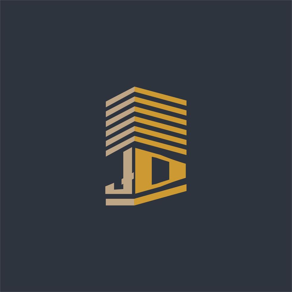 JD initial monogram real estate logo ideas 19517027 Vector Art at Vecteezy