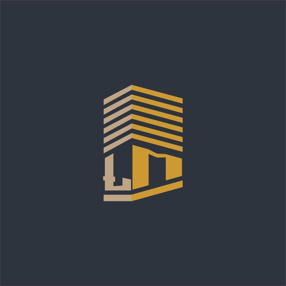 LM initial monogram real estate logo ideas vector