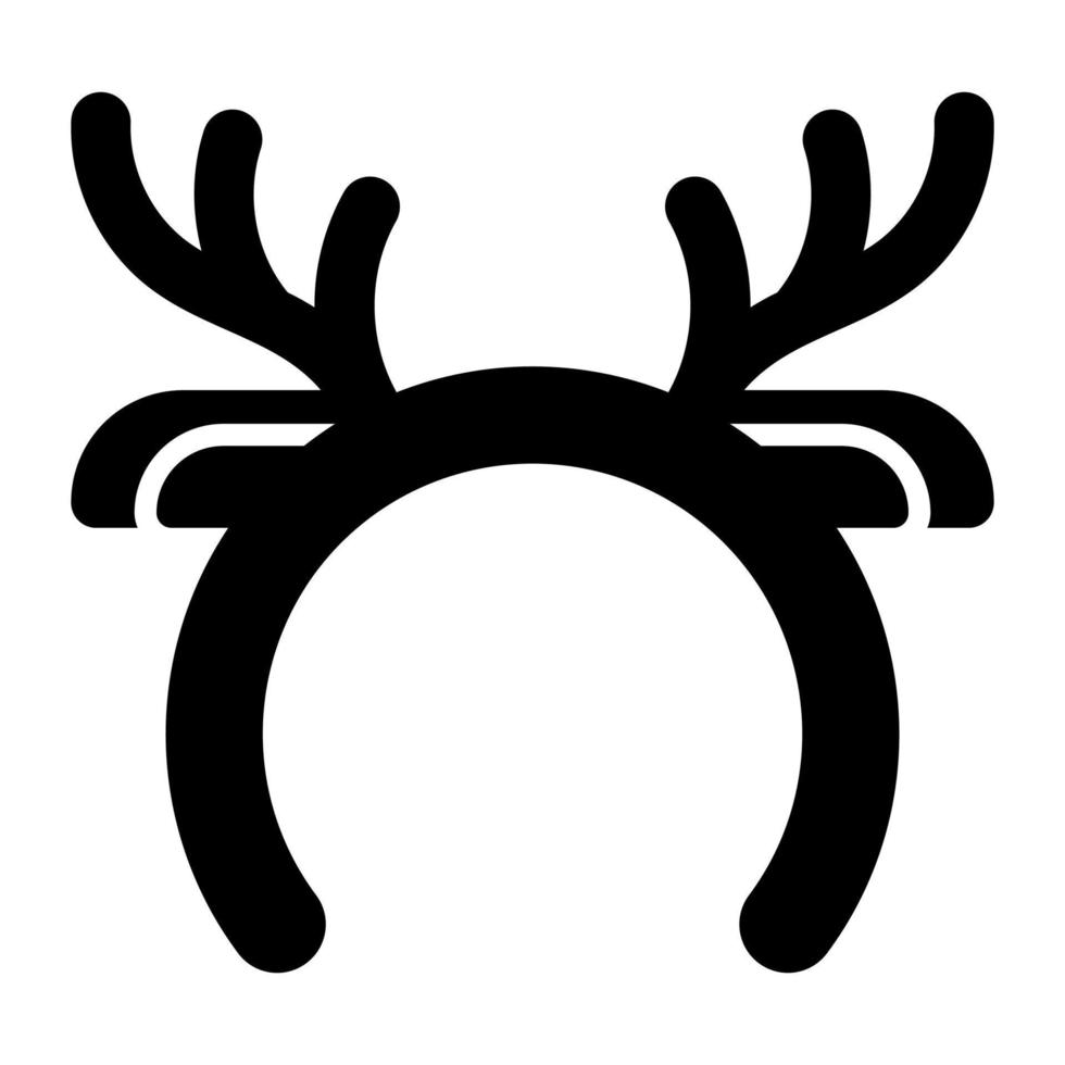 Reindeer headband vector icon in trendy style