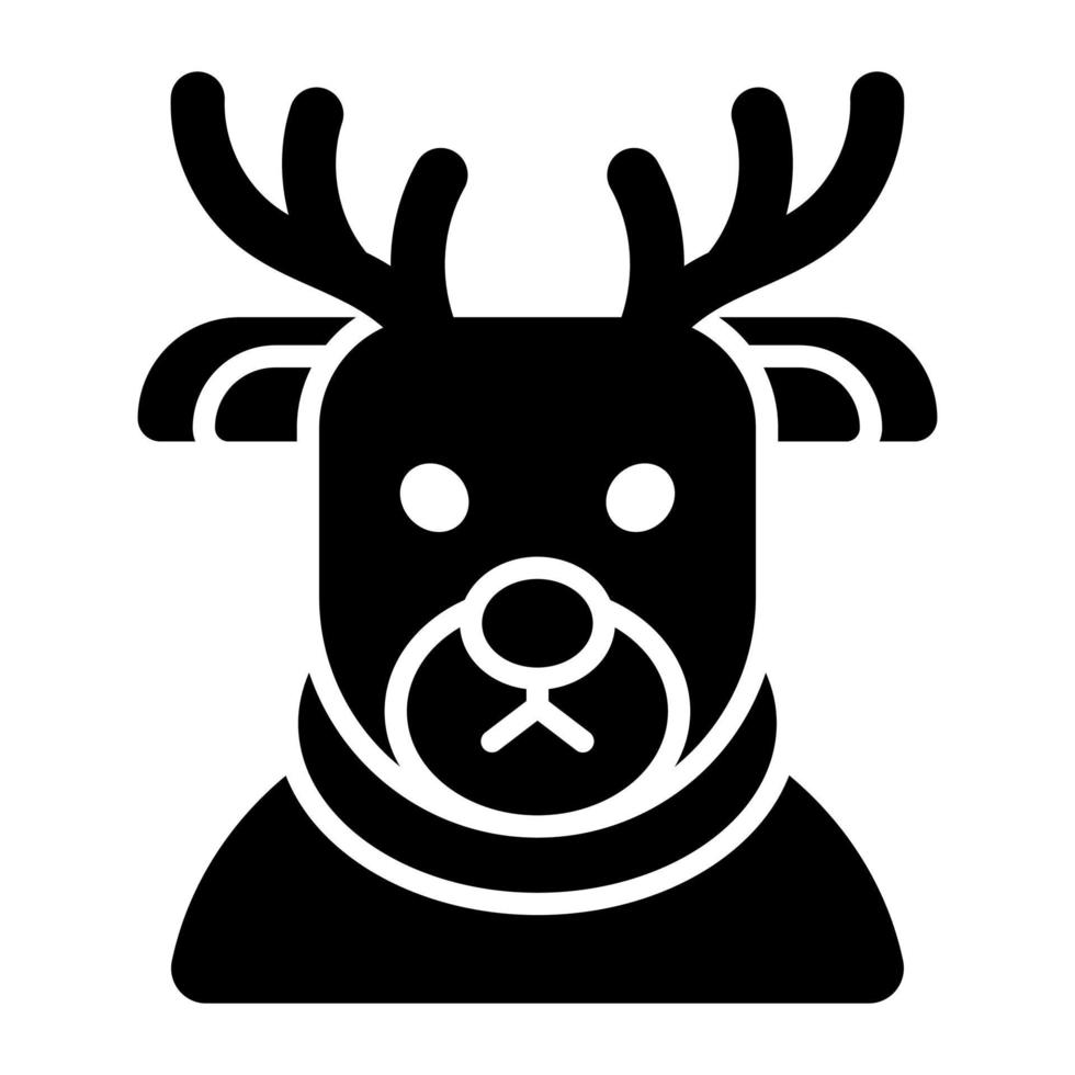 Reindeer vector trendy style for christmas decoration