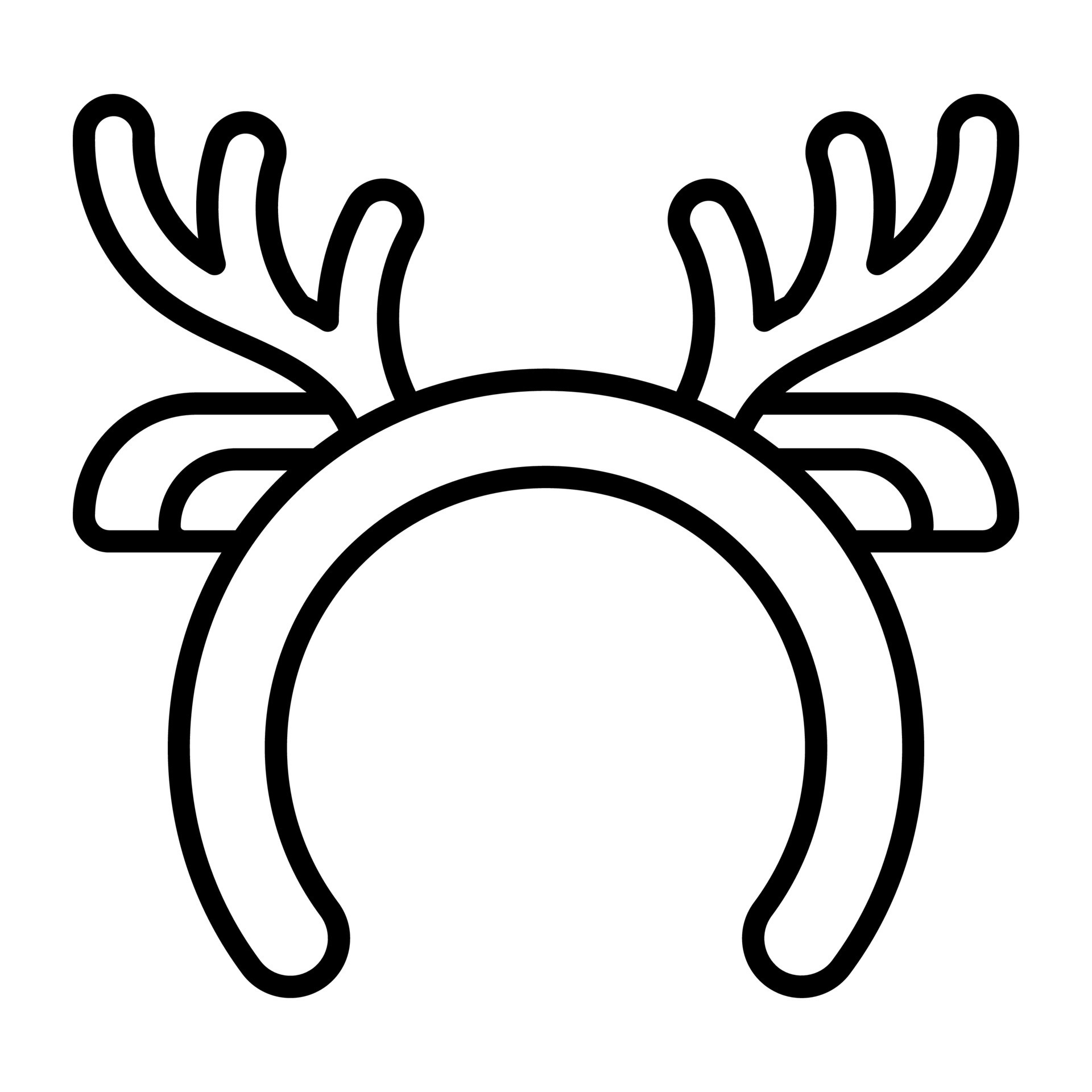 Reindeer headband vector icon in trendy style 19517583 Vector Art at