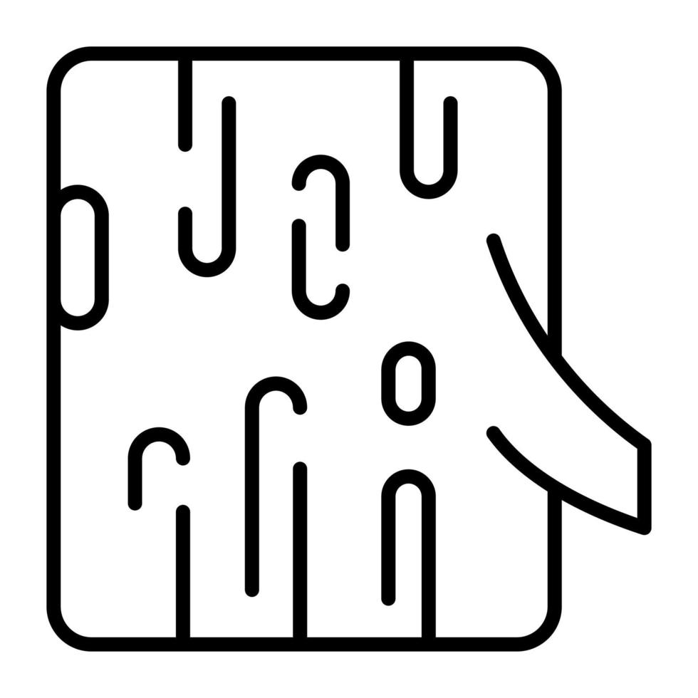 Editable icon of wood log easy to use vector