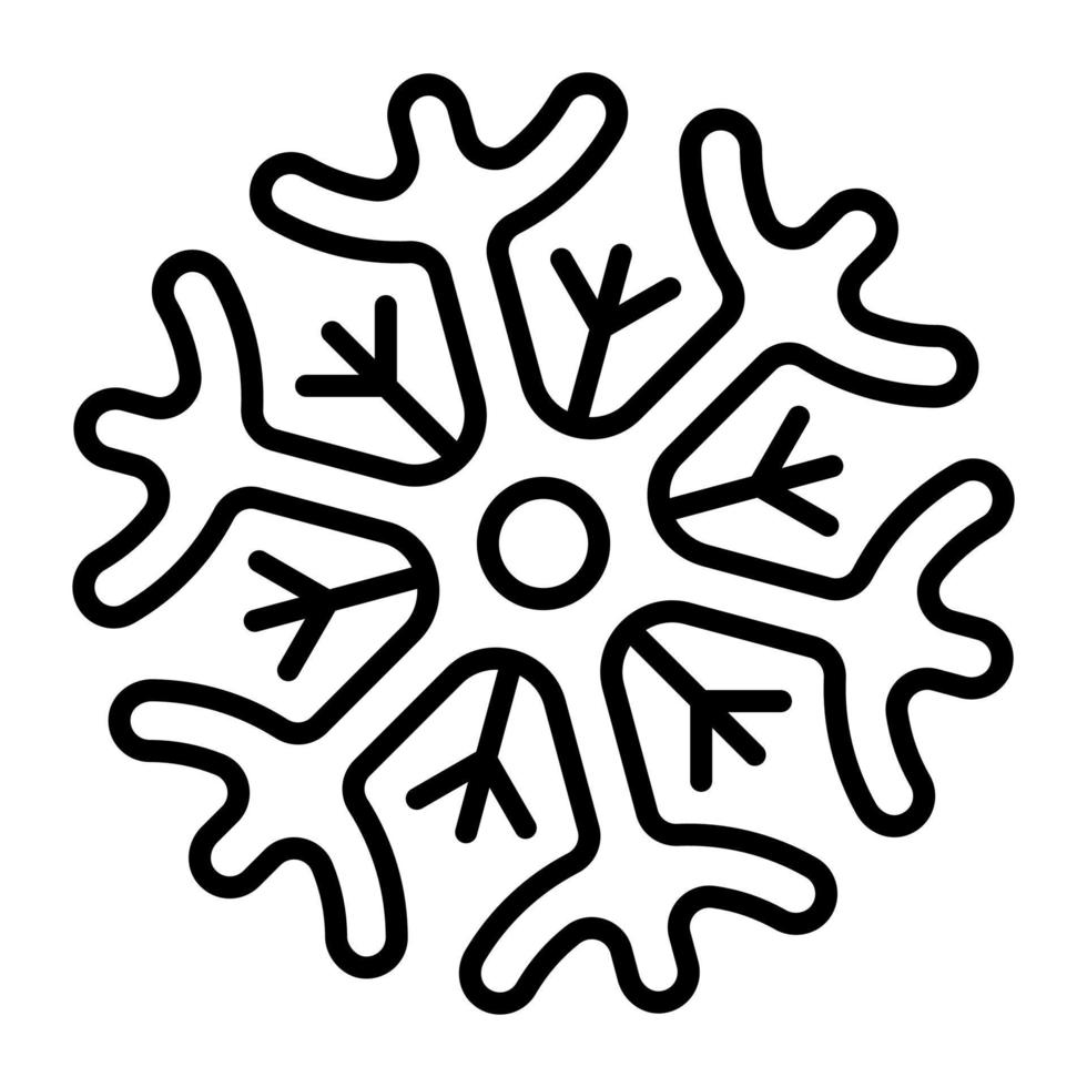 Snowflakes editable icon, vector design of snow pattern