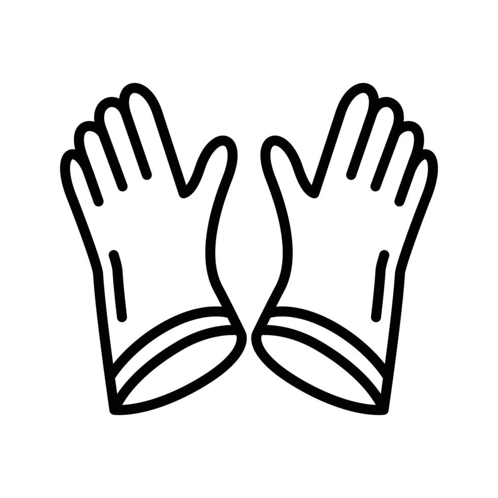 Safety gloves icon vector 19517729 Vector Art at Vecteezy