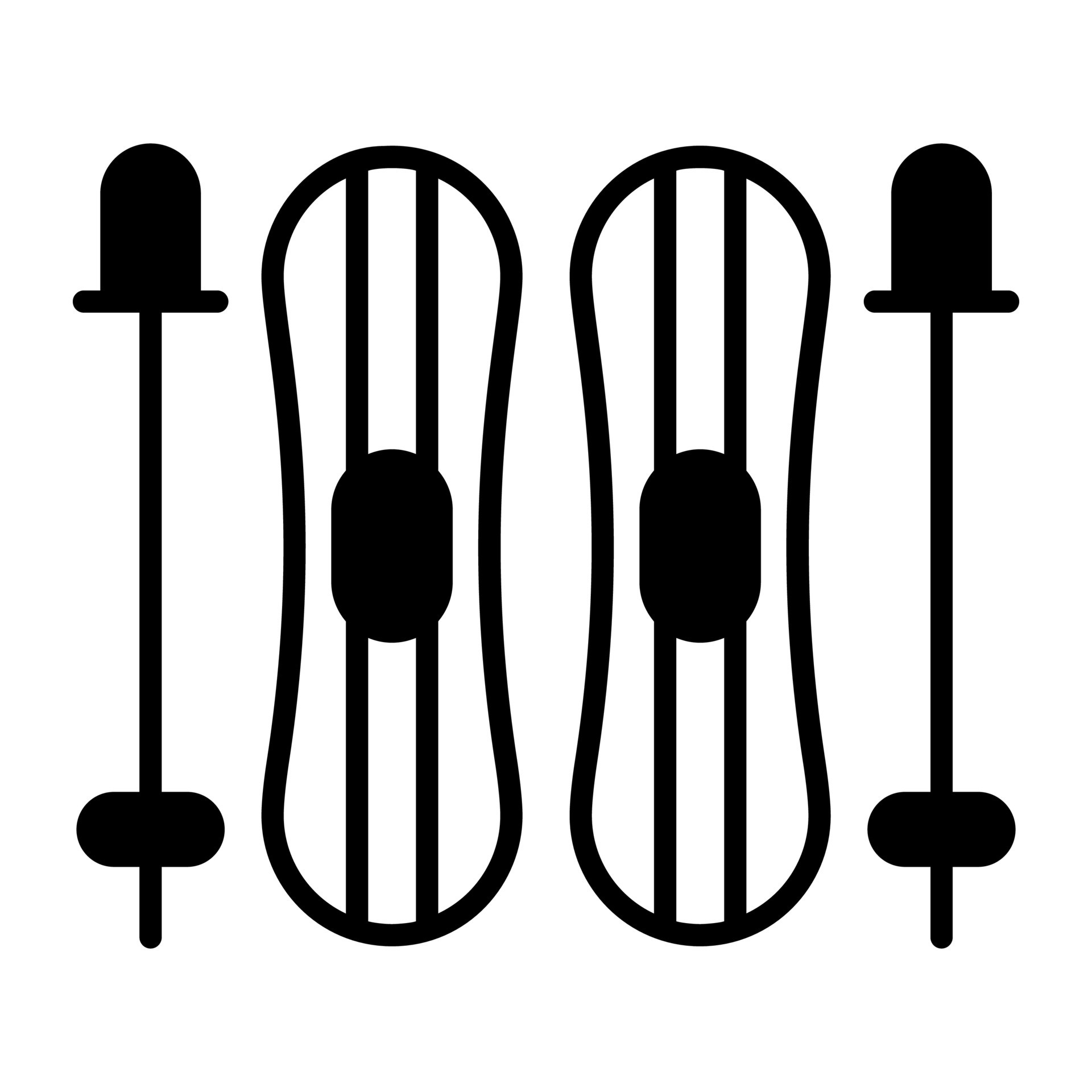 Snow ski vector icon, winter games 19517762 Vector Art at Vecteezy