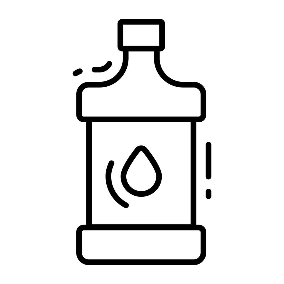 Water bottle, mineral water icon vector in trendy style