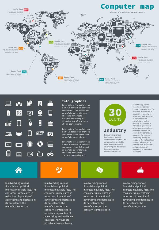 Info the schedule communication. A vector illustration