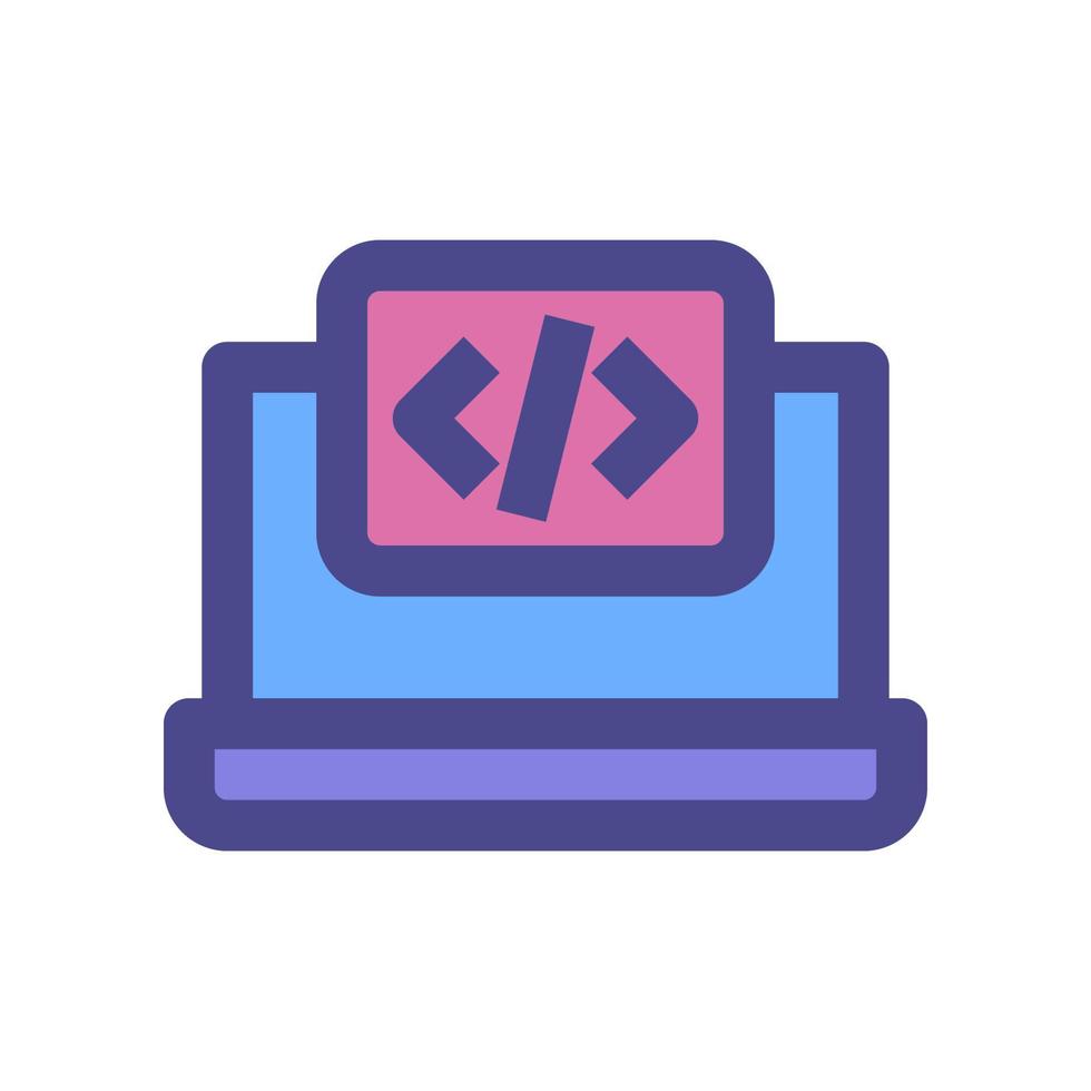 laptop icon for your website, mobile, presentation, and logo design. vector