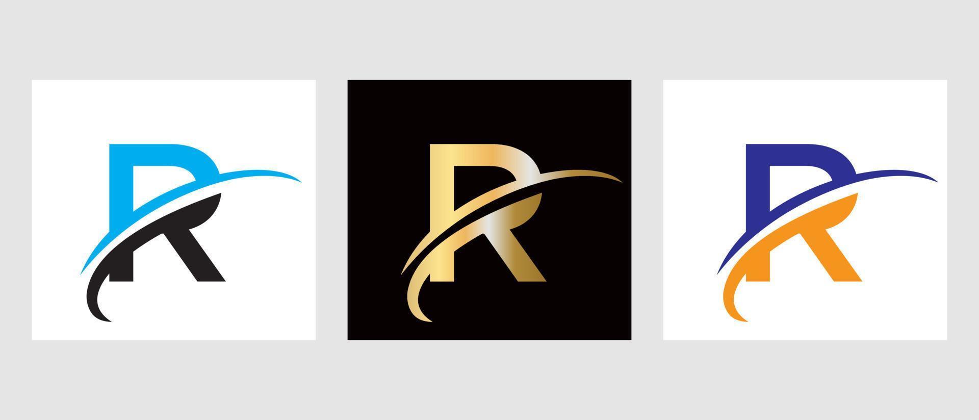 Monogram R Letter Logotype Symbol vector
