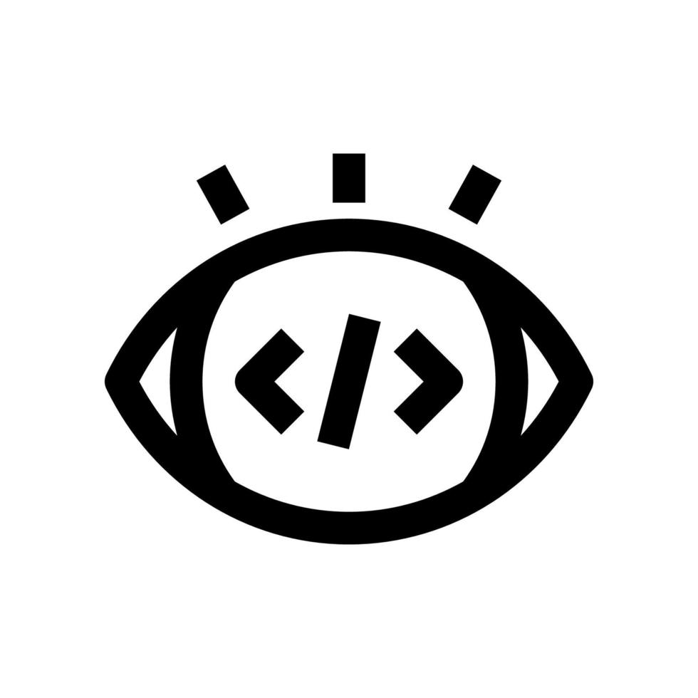 vision icon for your website, mobile, presentation, and logo design. vector