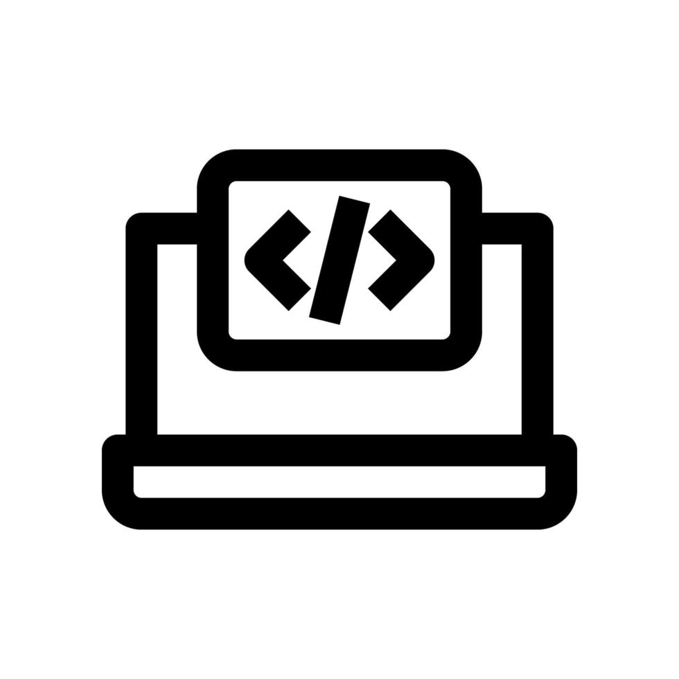 laptop icon for your website, mobile, presentation, and logo design. vector