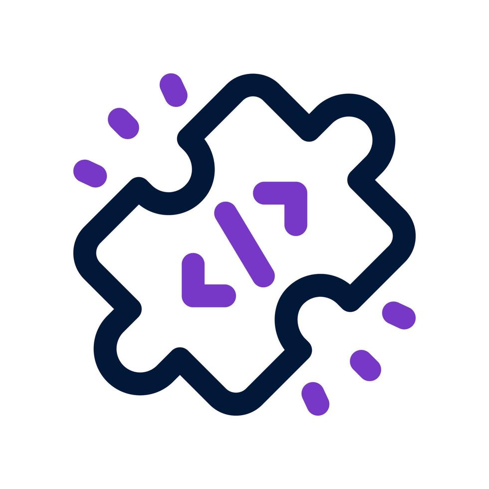 puzzle icon for your website, mobile, presentation, and logo design. vector