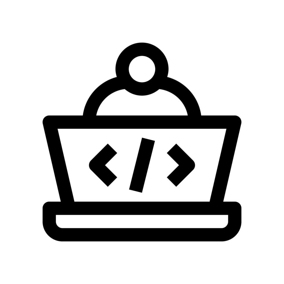 icono de programación para su sitio web, móvil, presentación y diseño de logotipo. vector