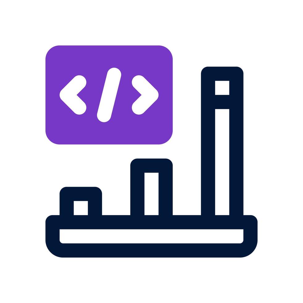 bar chart icon for your website, mobile, presentation, and logo design. vector