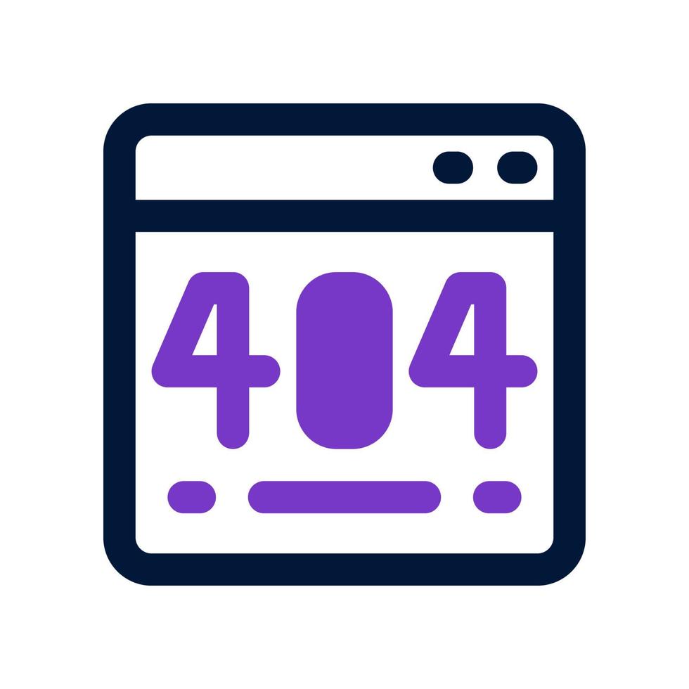 Icono de error 404 para su sitio web, móvil, presentación y diseño de logotipo. vector