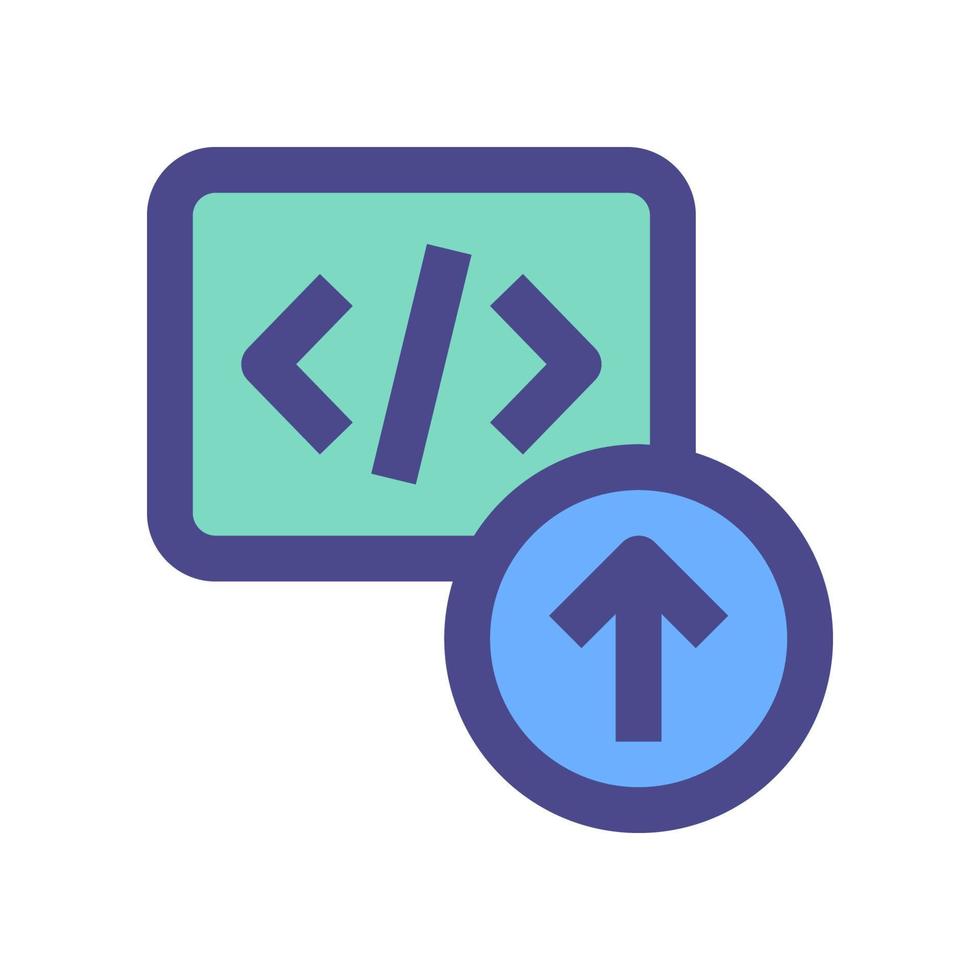 upload code icon for your website, mobile, presentation, and logo design. vector