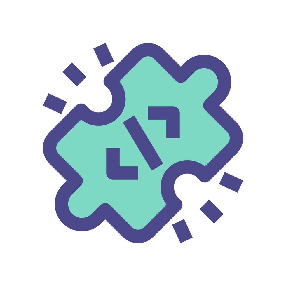 puzzle icon for your website, mobile, presentation, and logo design. vector