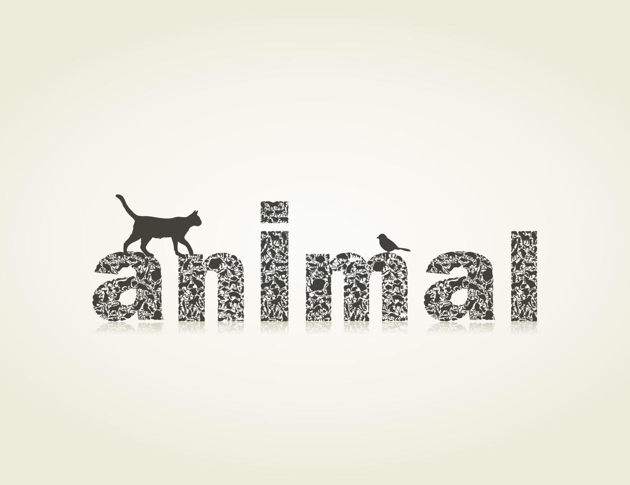 Abstraction on the animal theme vector