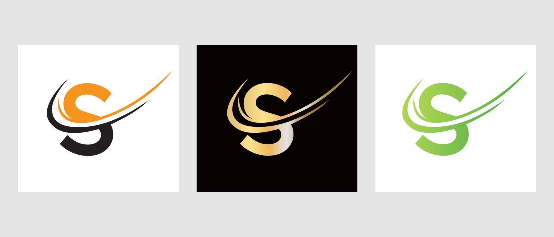 Initial Letter S Logo Design Template. Monogram Logotype Symbol vector