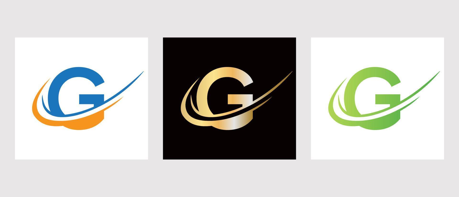 Initial Letter G Logo Design Template. Monogram Logotype Symbol vector