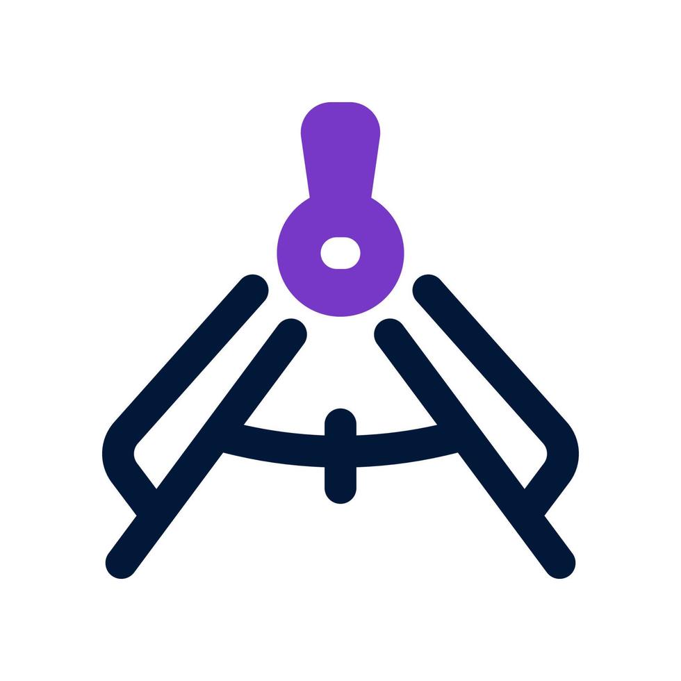 drawing compass icon for your website, mobile, presentation, and logo design. vector