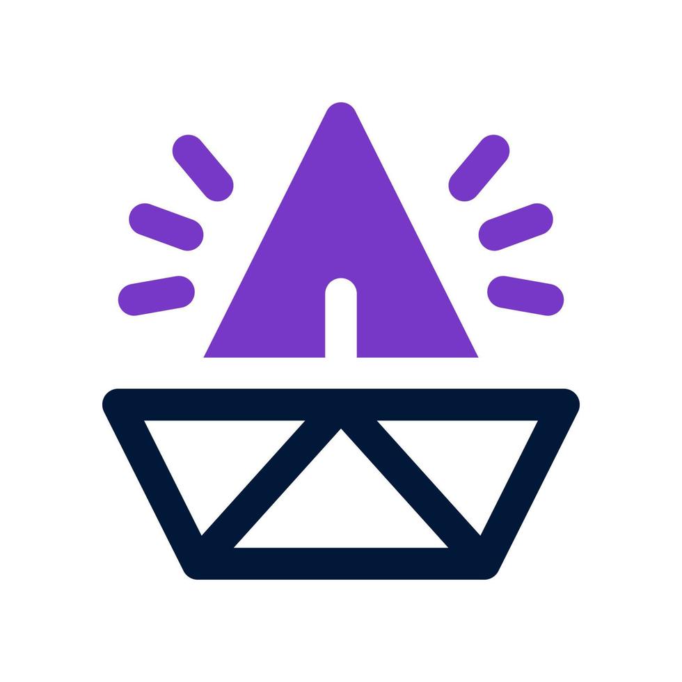paper boat icon for your website, mobile, presentation, and logo design. vector