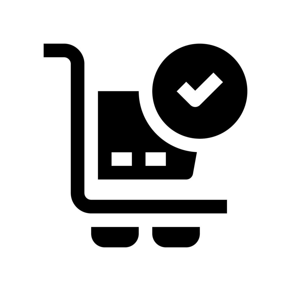 icono de carrito de compras para su sitio web, móvil, presentación y diseño de logotipo. vector