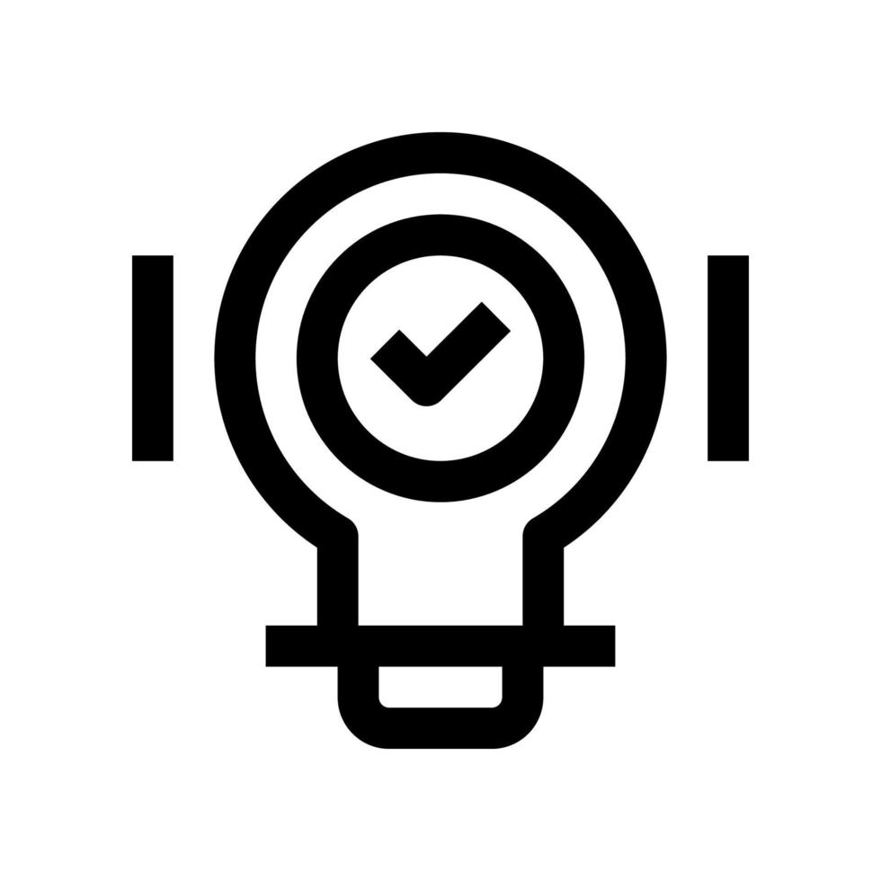 icono de idea para su sitio web, móvil, presentación y diseño de logotipo. vector