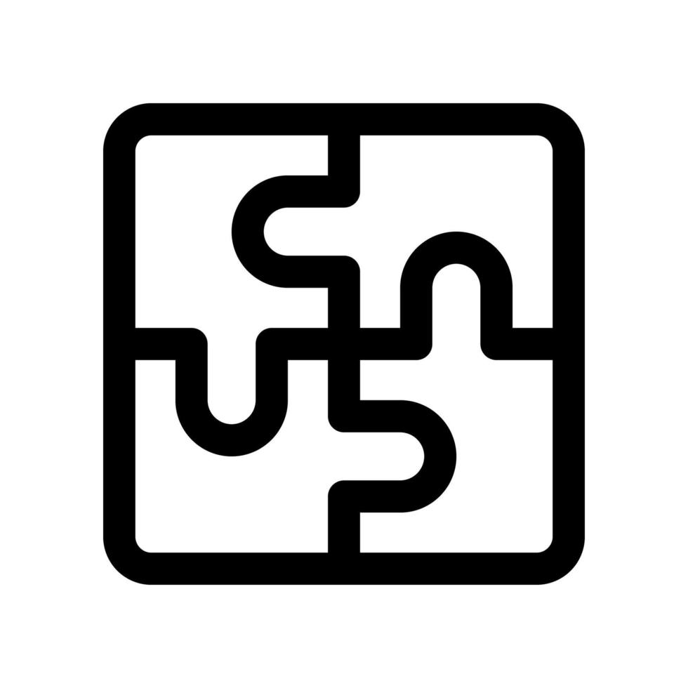 puzzle icon for your website, mobile, presentation, and logo design. vector