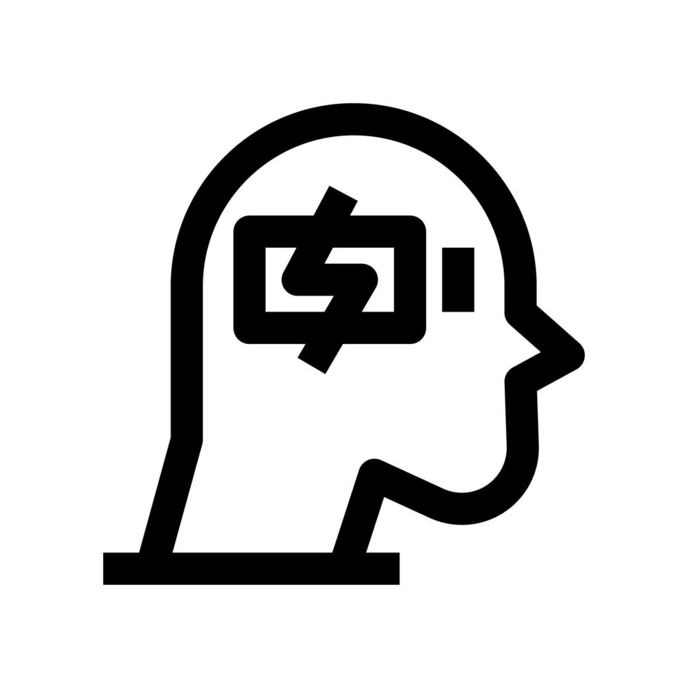 charging mind icon for your website, mobile, presentation, and logo design. vector