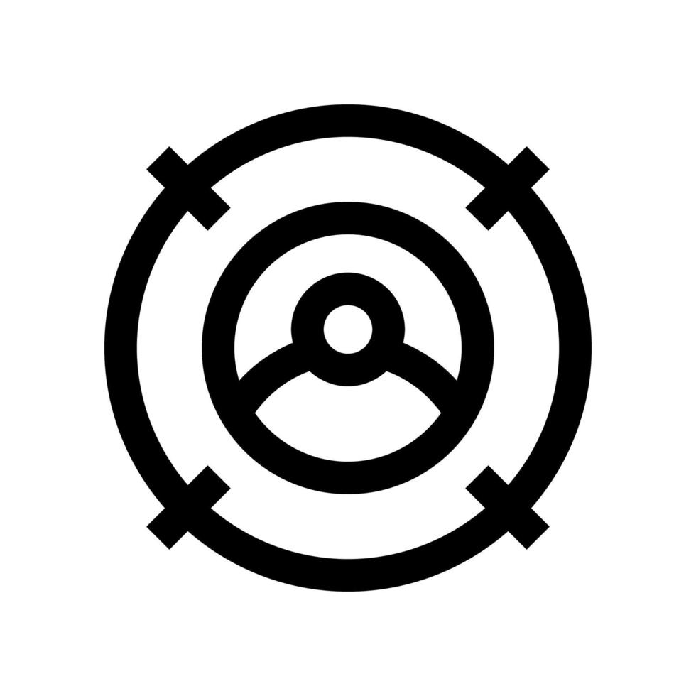 target audience icon for your website, mobile, presentation, and logo design. vector