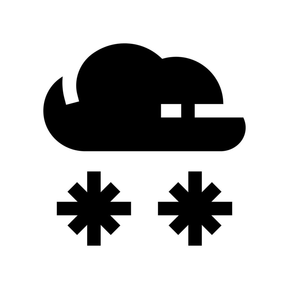 icono de nieve para su sitio web, móvil, presentación y diseño de logotipo. vector