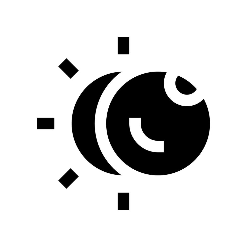 icono de eclipse para su sitio web, móvil, presentación y diseño de logotipo. vector