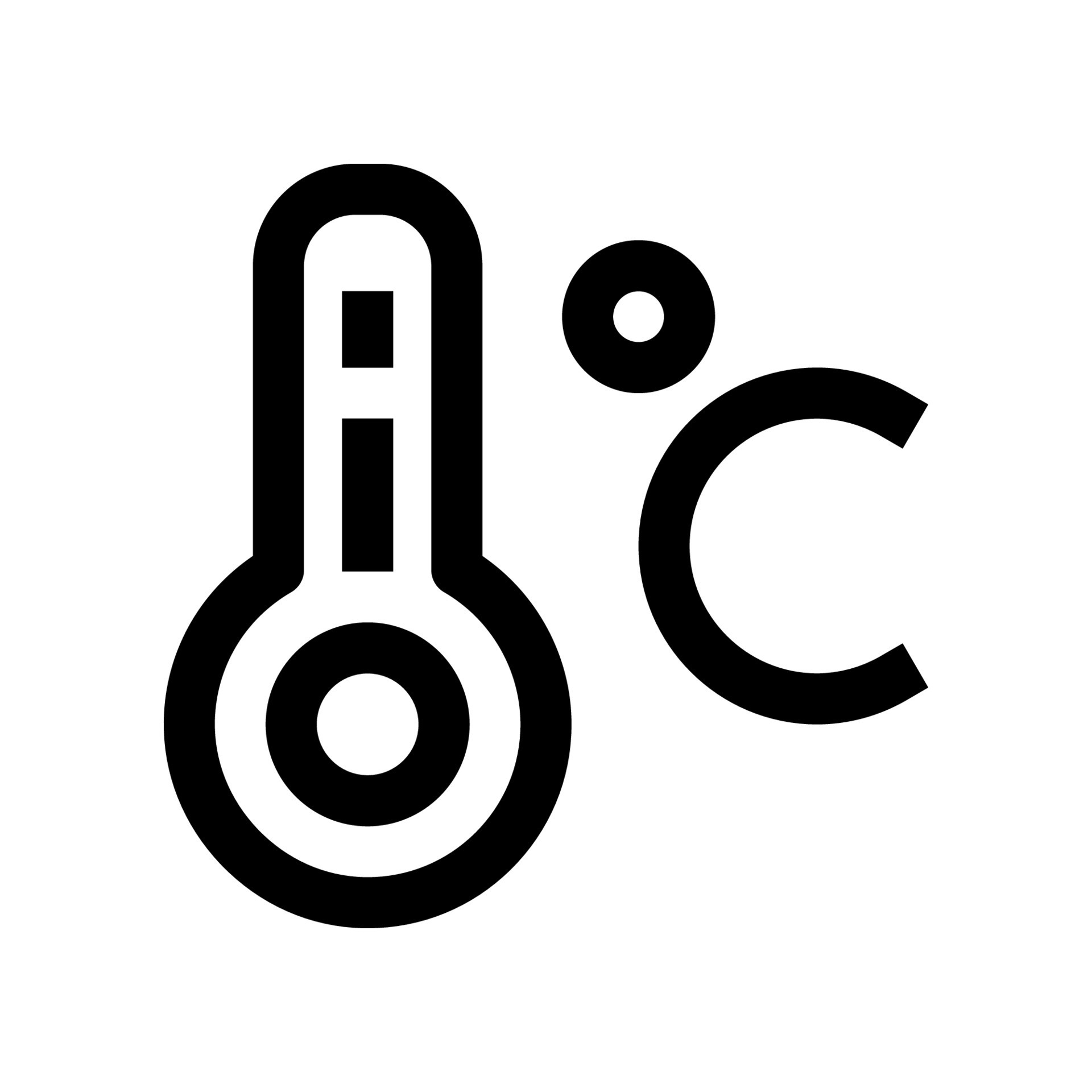celsius icon for your website, mobile, presentation, and logo design