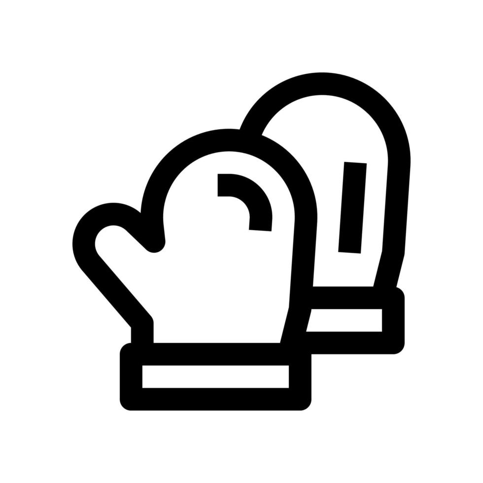 mitten icon for your website, mobile, presentation, and logo design. vector