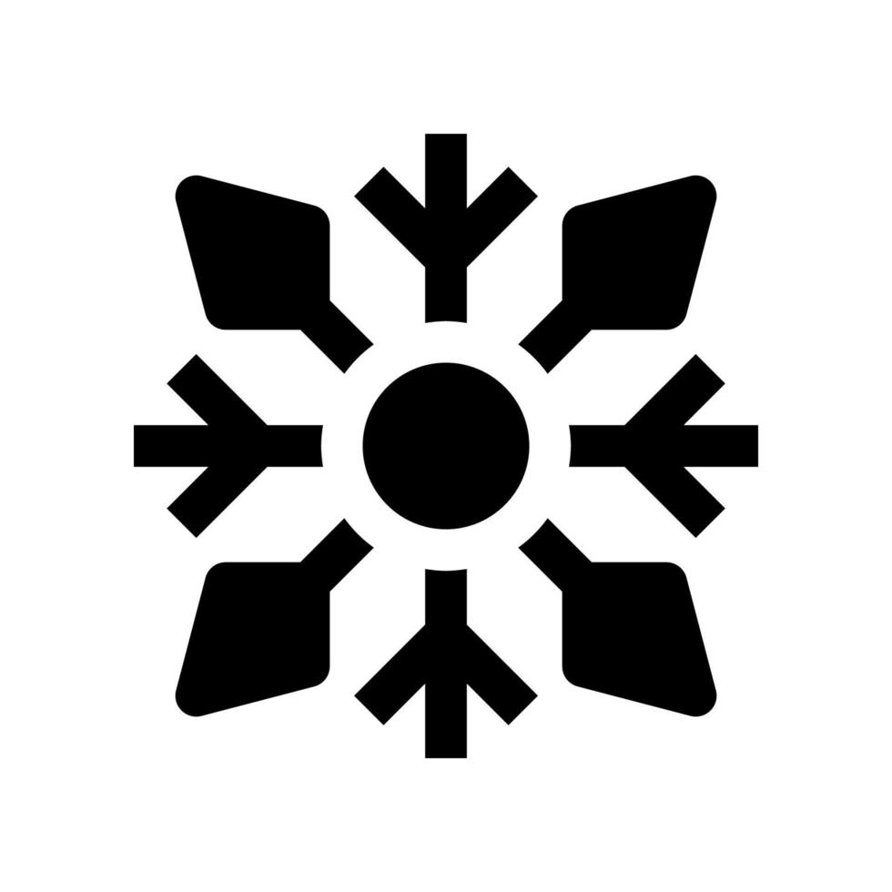 icono de copo de nieve para su sitio web, móvil, presentación y diseño de logotipo. vector