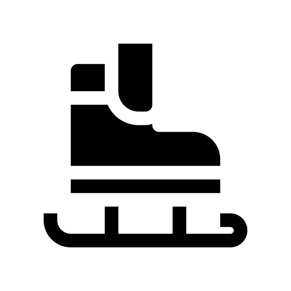 icono de patín de hielo para su sitio web, móvil, presentación y diseño de logotipo. vector