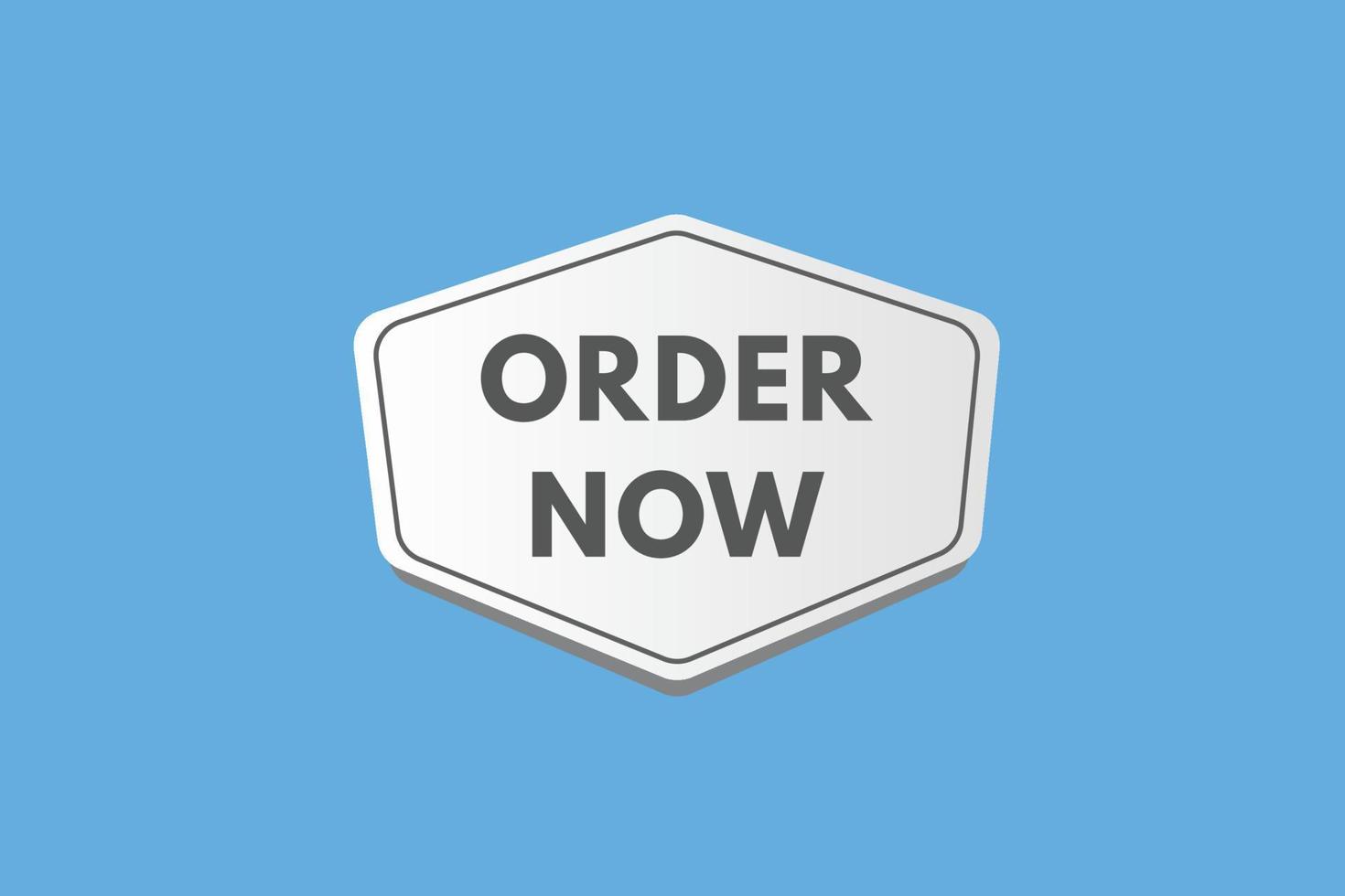 order now text Button. order now Sign Icon Label Sticker Web Buttons vector