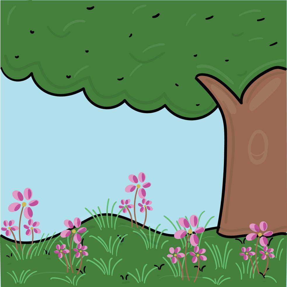 vector libre de ilustración de jardín