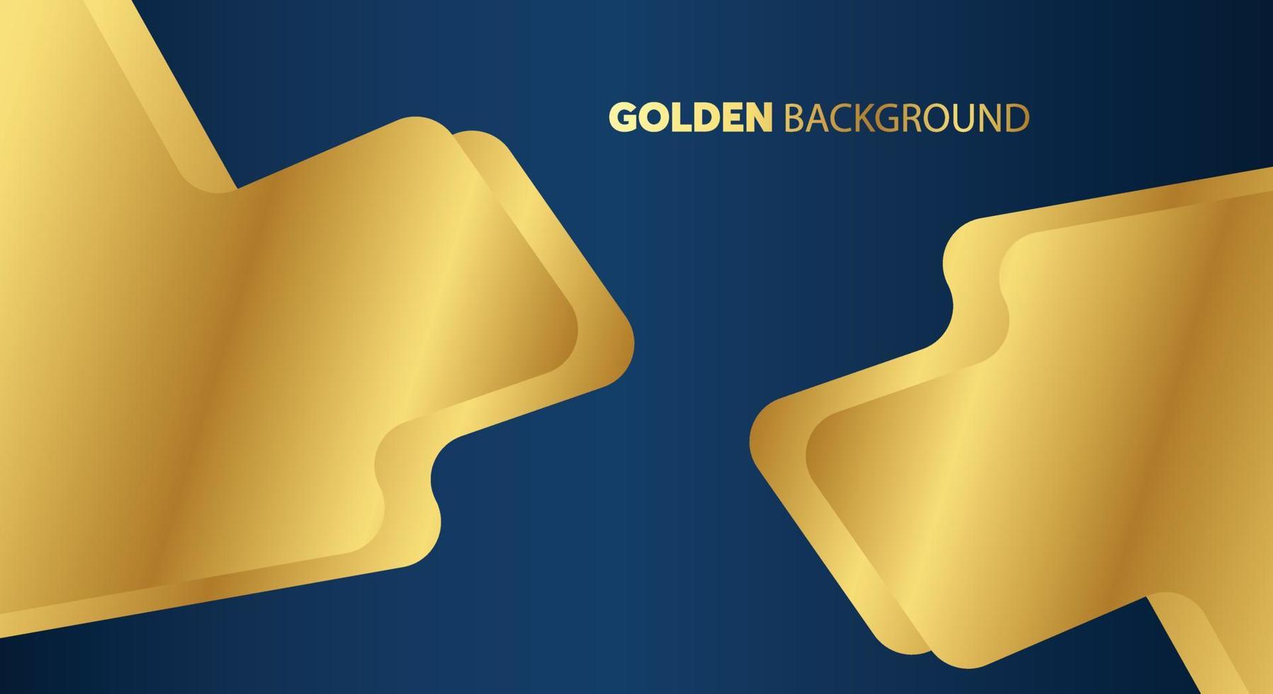 golden background. luxury banner template. gold and blue color background. vector