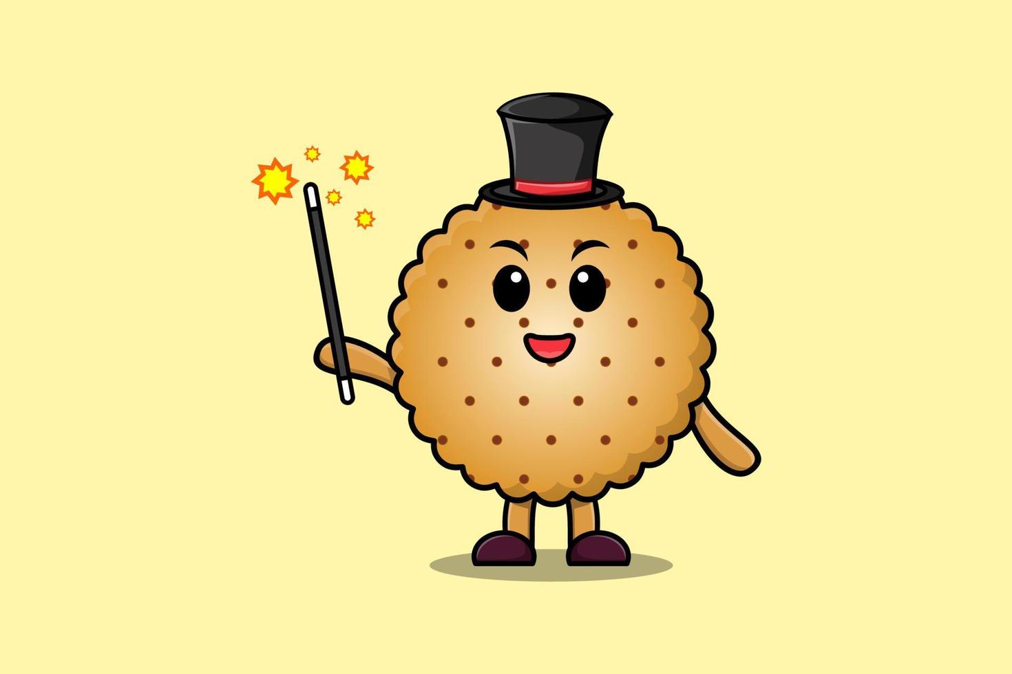 A gorgeous smart cartoon magician Cookies vector