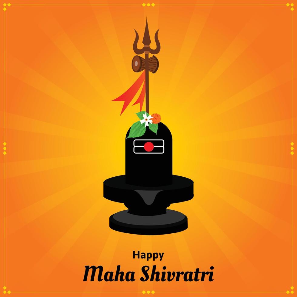 feliz maha shivratri festival hindú indio celebración ilustraciones vectoriales vector