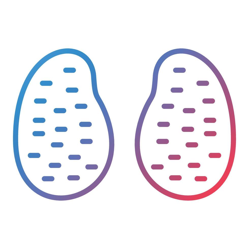 Potatoes Line Gradient Icon vector