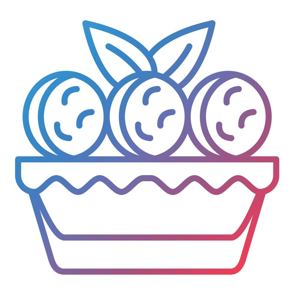 Ratatouille Line Gradient Icon vector