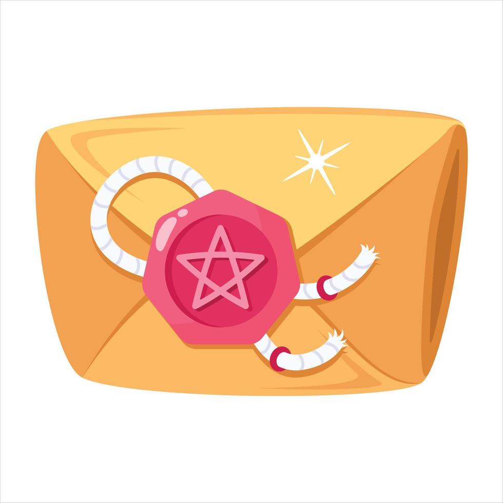 Trendy Magic Envelope vector