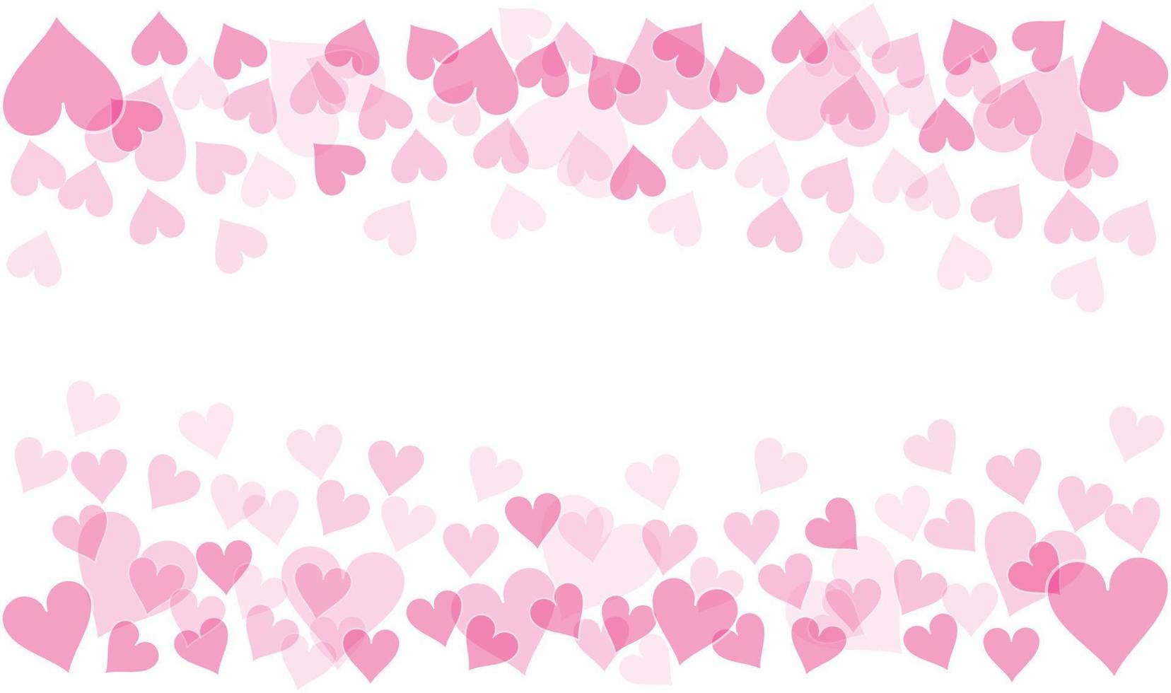 love Hand drawn hearts background vector