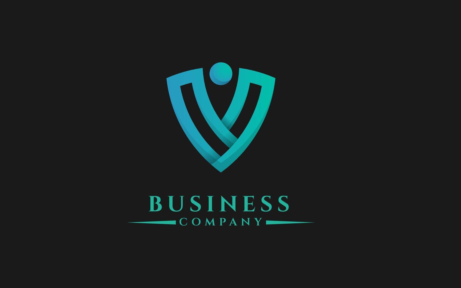 Premium Blue monogram V initials logo. modern Elegant vector logo design. usable logo for technology, cyber security,application, web icon,