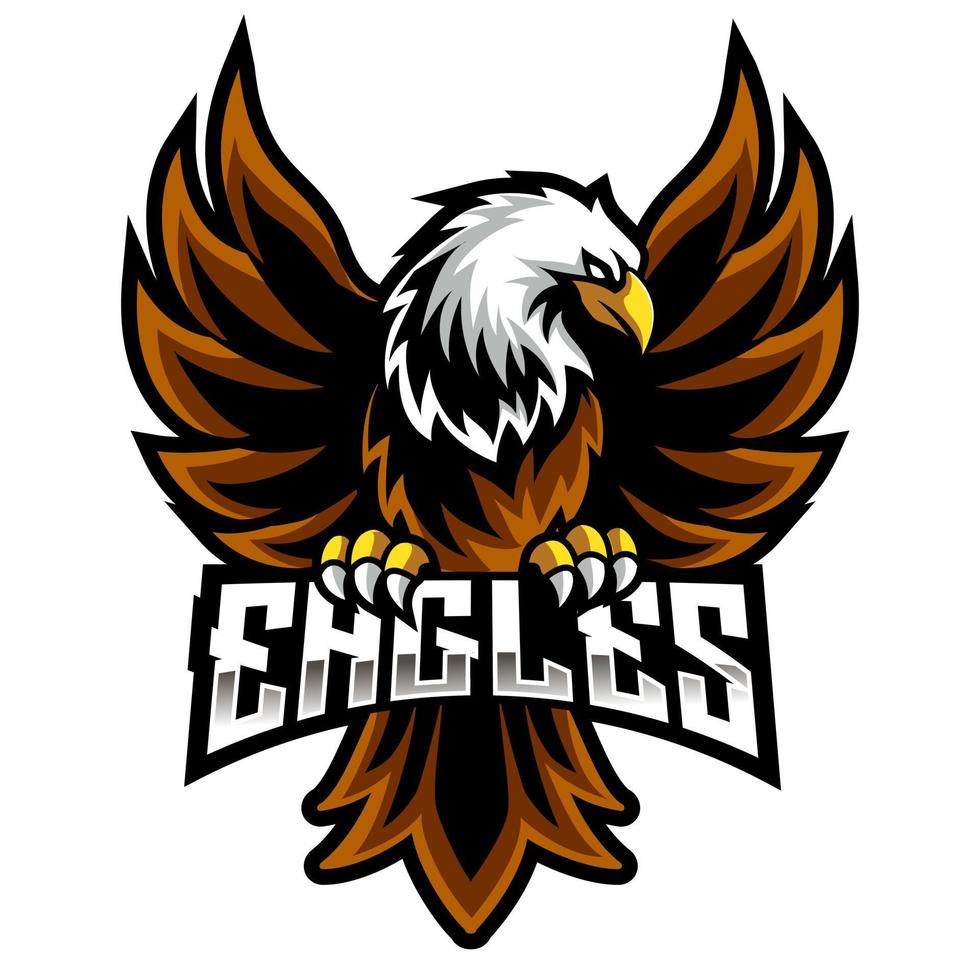 Eagle Mascot Character Logo Designs vector
