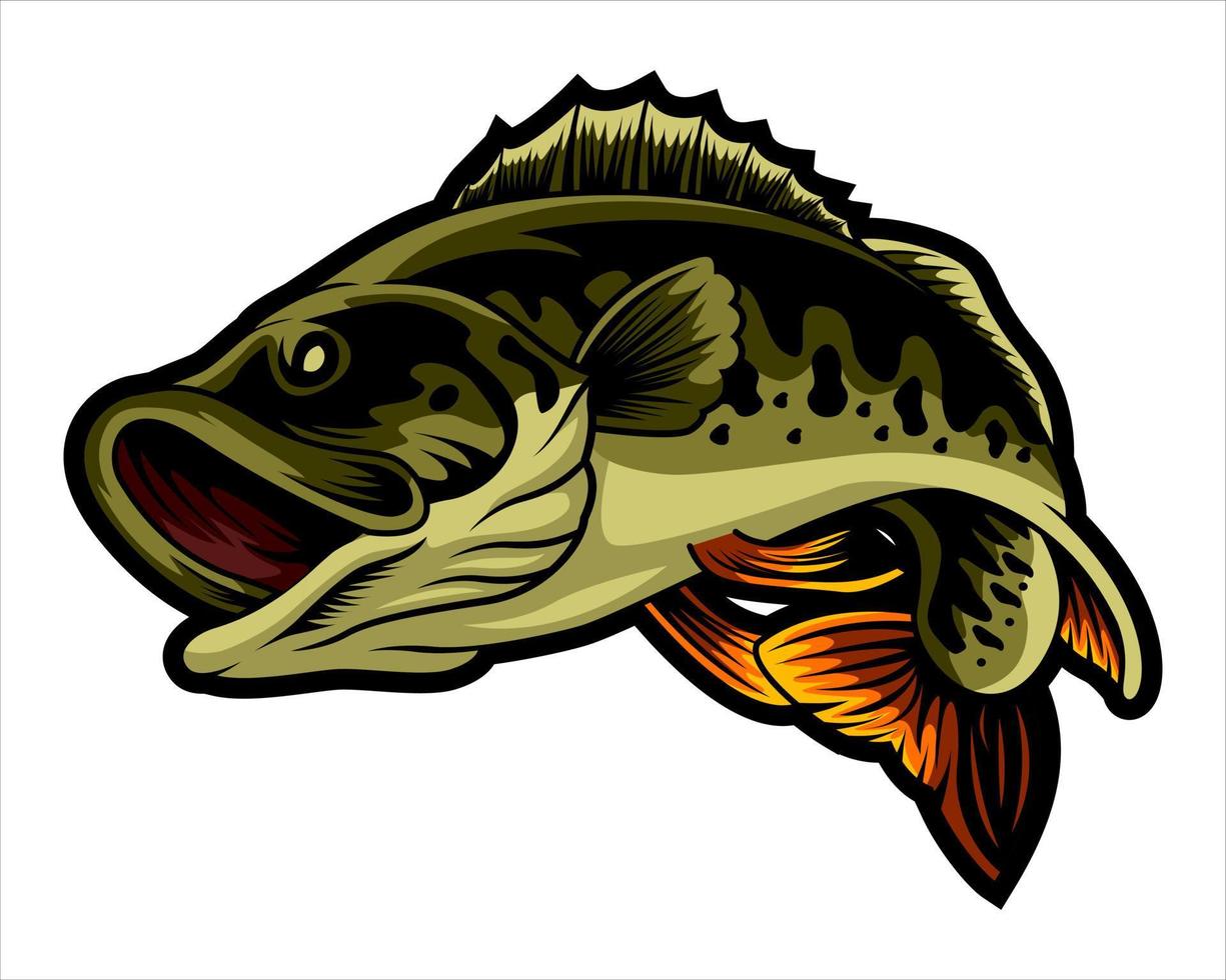 Fish Design Illustration, can be used for mascot, logo, apparel and more.Editable Design vector